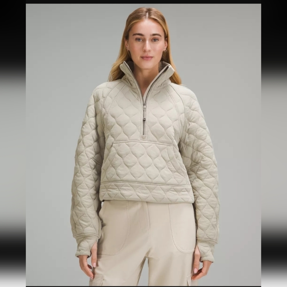Lululemon Scuba Oversized Quilted Half Zip